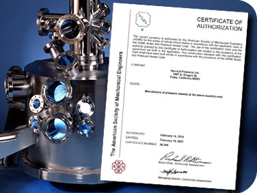 certificate of authorization sheet with nor-cal product