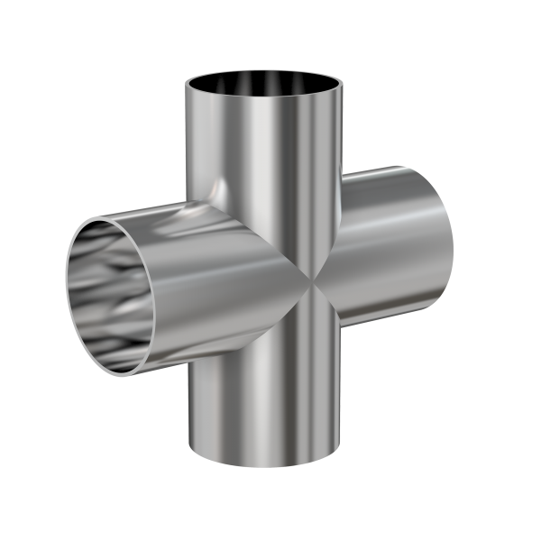 Weld 4-Way Cross G-9W-050 | Pfeiffer Vacuum