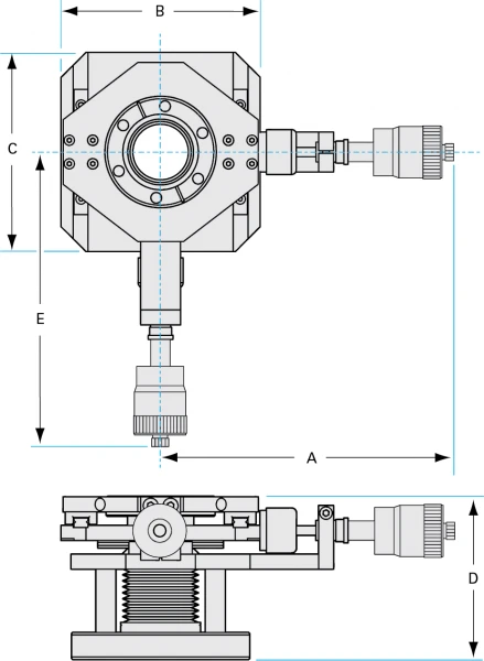 X & Y-axis Motion Stage | Pfeiffer Vacuum